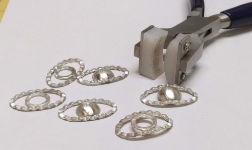 Judy Larson's Ripple Bracelet  - , Metalwork, Cutting, Cutting Tool, Cutters, Dapping, Dapping Jewelry, Filing, Finishing, Findings, Clasps, Components, Tumbling, Tumble, Tumbling Jewelry, Butane Torch, Soldering, Solder, Tools, curve the links with a bracelet bending pliers.